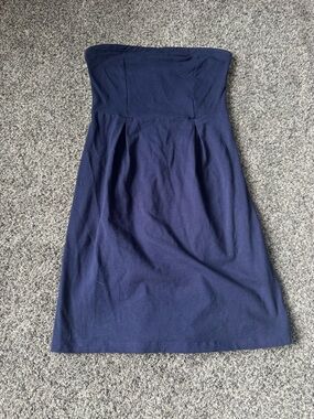 Old Navy Strapless Navy Dress